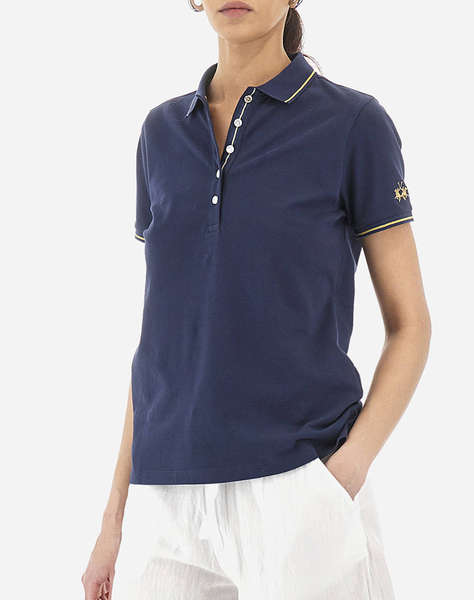 LA MARTINA BLUZA POLO KM WOMAN POLO S/S PIQUET STRETCH