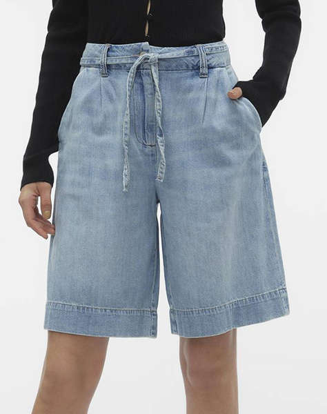 VERO MODA VMARIA MR LONG BELT DENIM SHORTS ME309