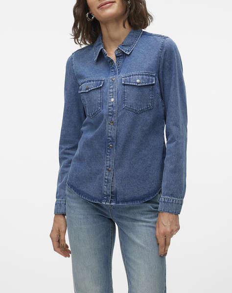 VERO MODA VMJENNIE LS DENIM SHIRT MIX GA NOOS