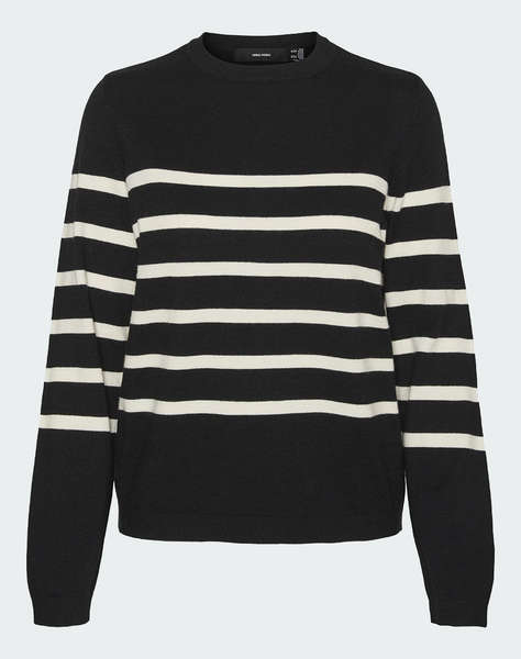 VERO MODA VMSABA PLAIN LS O-NECK PULLOVER GA NOOS