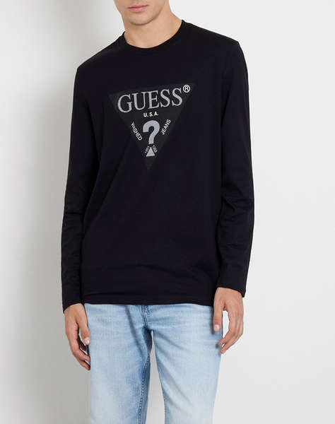 GUESS LS CN TRIANGLE TEE BLUZA DE BARBATI