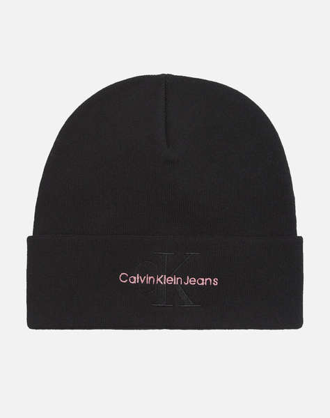 CALVIN KLEIN MONO LOGO EMBRO BEANIE