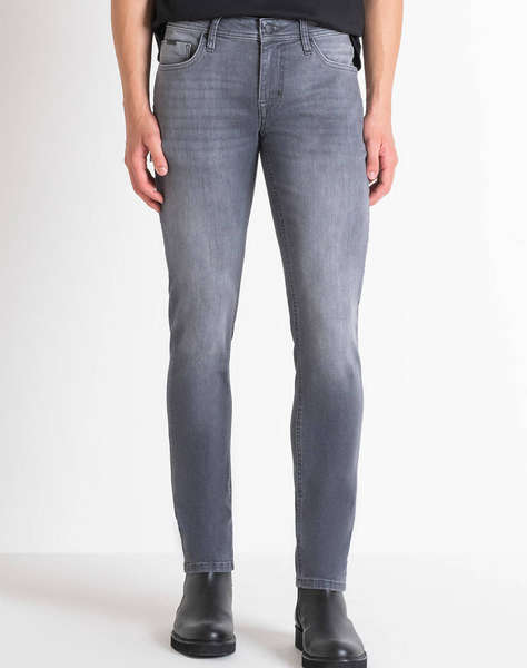 ANTONY MORATO MMDT00241FA750528W01893 MIN OF 10 JEANS OZZY TAPERED FIT IN POWER STRETCH GREY DENIM PANTALONI