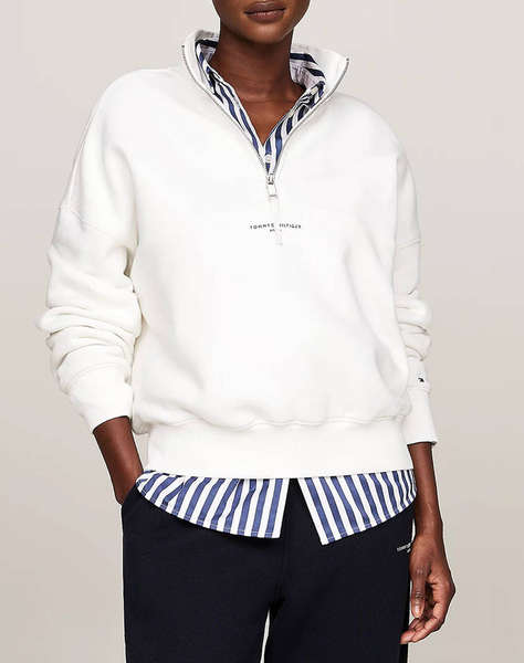 TOMMY HILFIGER REG MINI CORP 1/2 ZIP SWTSHRT