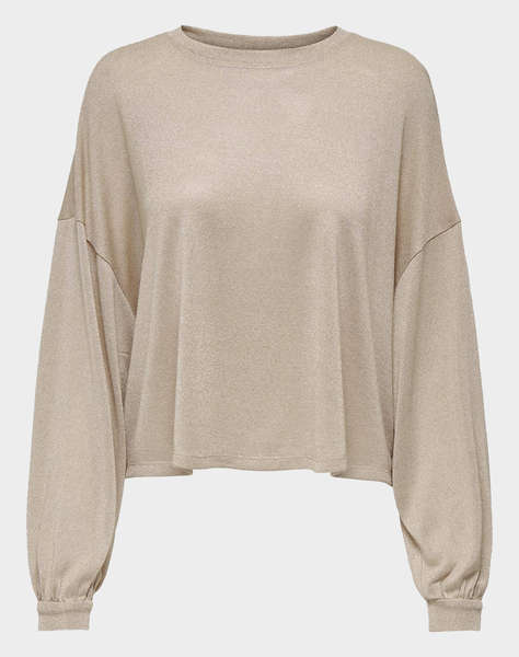 ONLY ONLAMBER L/S LOOSE GLITTER TOP JRS