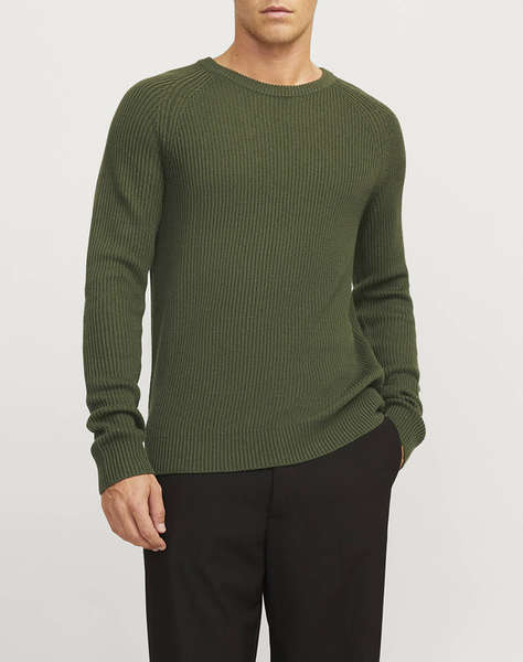 JACK&JONES JJPANNEL KNIT CREW NECK AW24