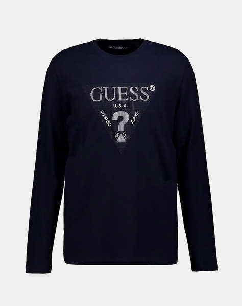 GUESS LS CN TRIANGLE TEE BLUZA DE BARBATI