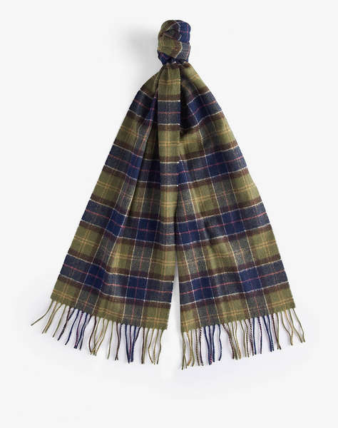 BARBOUR TARTAN LAMBSWOOL SCARF FULAR