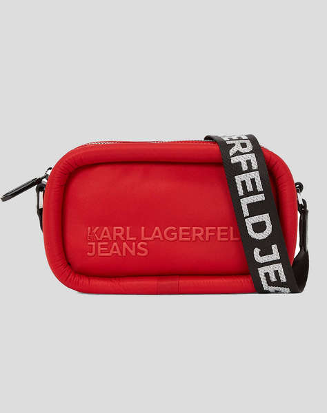 KARL LAGERFELD PUFFY CAMERA BAG ( Dimensiuni: 22 x 14.5 x 5 cm)