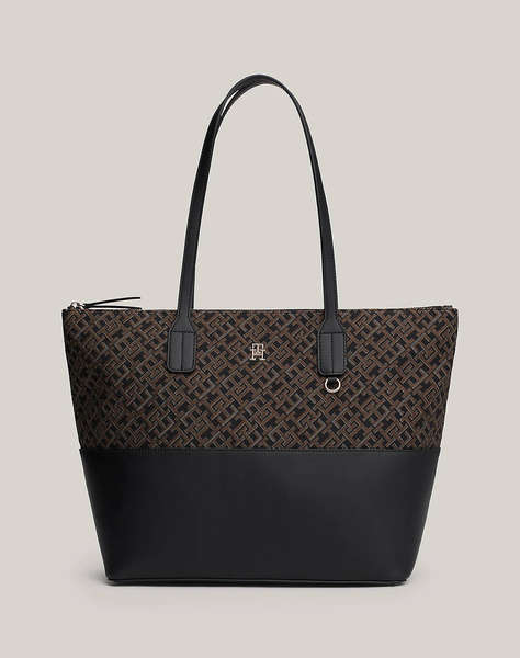 TOMMY HILFIGER TH JACQUARD TOTE ( Dimensiuni: 31.5 x 30 x 14 cm.)