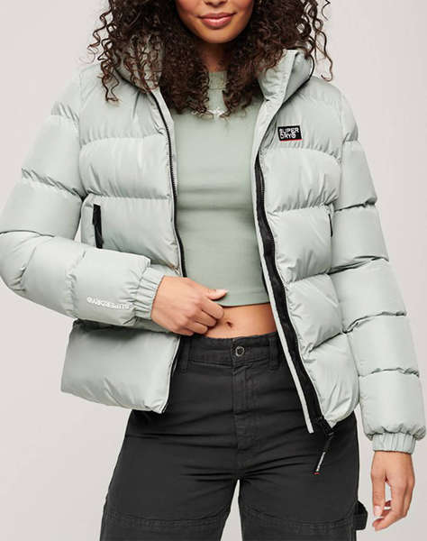 SUPERDRY D2 SDCD HOODED SPORTS PUFFER JACKET GEACA DE DAMA