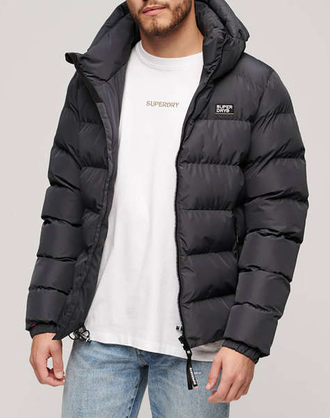 SUPERDRY D2 SDCD HOODED SPORTS PUFFER JACKET GEACA DE BARBATI