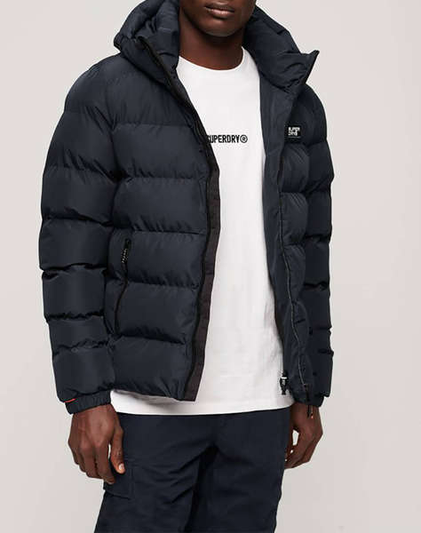 SUPERDRY D2 SDCD HOODED SPORTS PUFFER JACKET GEACA DE BARBATI