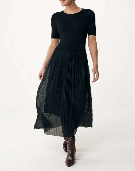 MEXX Dress with knitwear top and plisse skirt