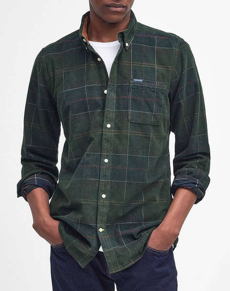 BARBOUR BLAIR TAILORED TARTAN CORD SHIRT CAMASA M/M