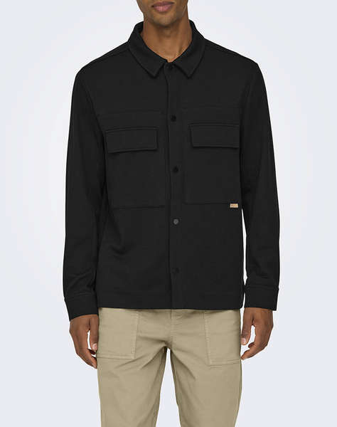 ONLY& SONS ONSJAKE PIQUE JERSEY OVERSHIRT