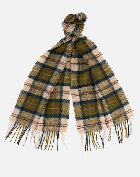 BARBOUR TARTAN LAMBSWOOL SCARF FULAR