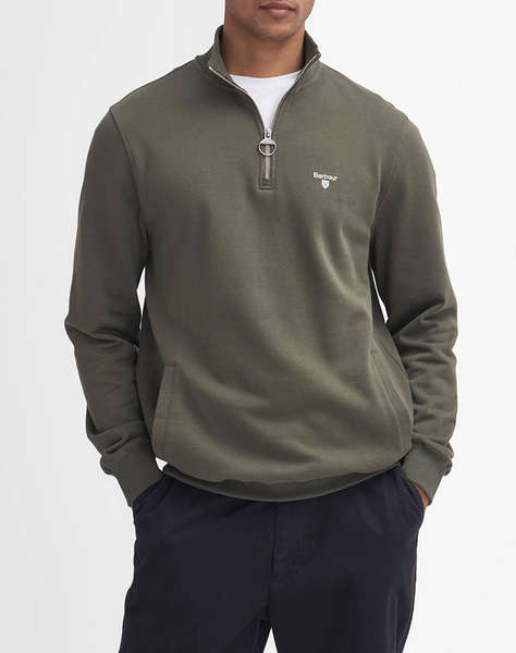 BARBOUR BECKHILL HALF ZIP SWEATSHIRT HANORAC