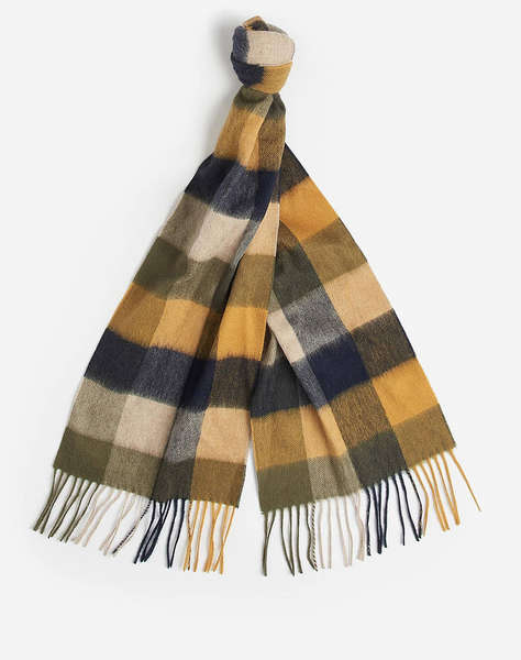 BARBOUR LAMBSWOOL TATTERSALL SCARF FULAR