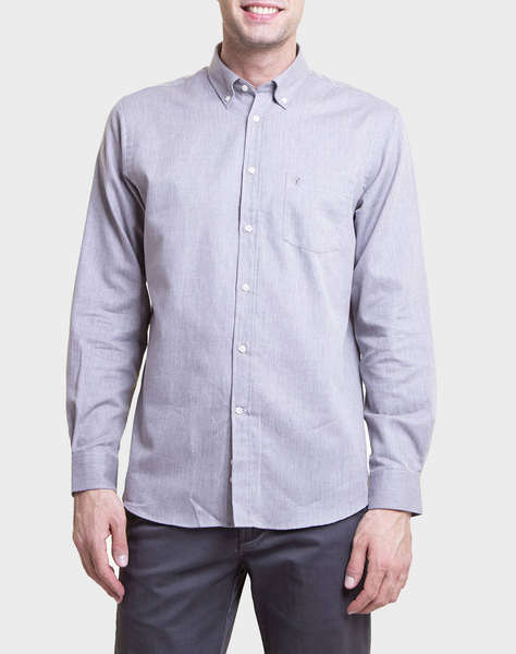 THE BOSTONIANS CAMASA REGULAR FIT Plain FLANNEL Button-down Regular Fit