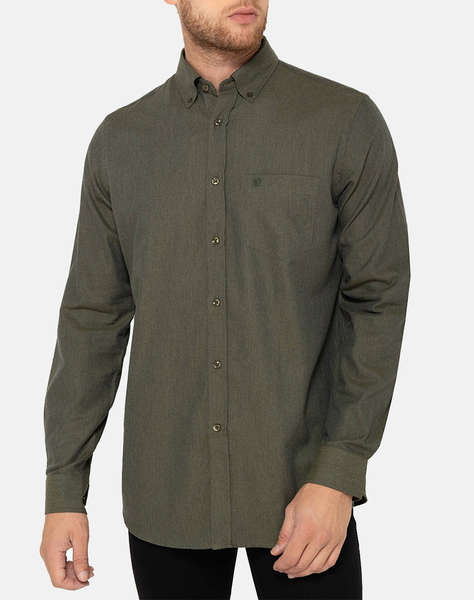 THE BOSTONIANS CAMASA REGULAR FIT Plain FLANNEL Button-down Regular Fit