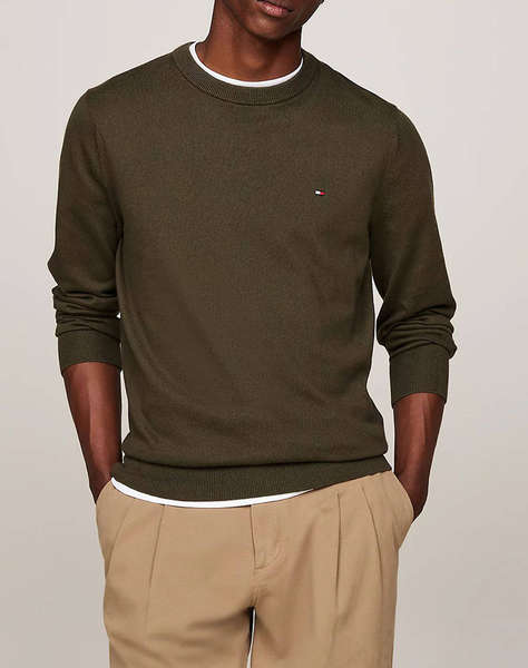 TOMMY HILFIGER PIMA ORG CTN CASHMERE CREW NECK