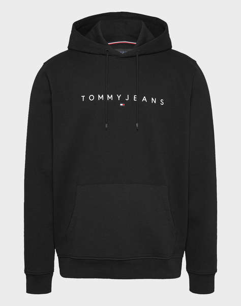 TOMMY JEANS TJM REG LINEAR LOGO HOODIE EXT