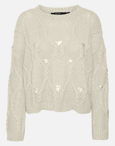 VERO MODA VMUNA LS O-NECK PULLOVER GA