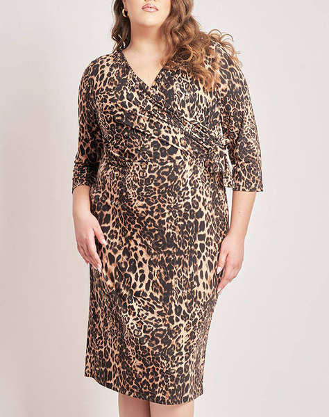 PARABITA Rochie imprimata animal print