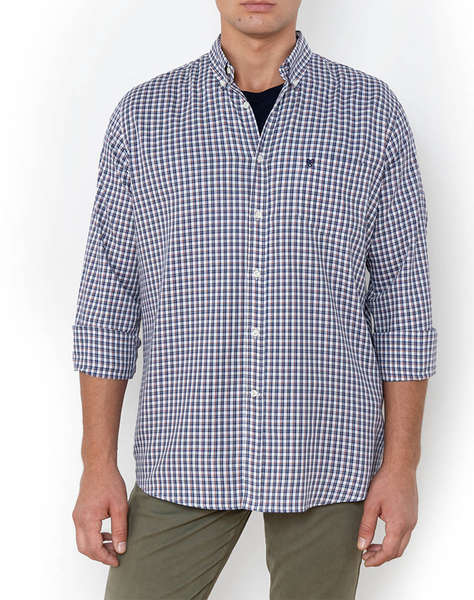 THE BOSTONIANS CAMASA CHESTER TWILL REGULAR FIT MiniCheck TWILL Button-down Regular FIT