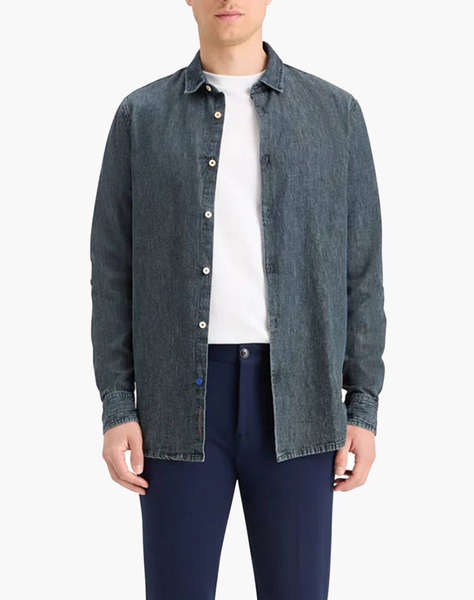 SCOTCH&SODA WASHED BLACK DENIM SHIRT