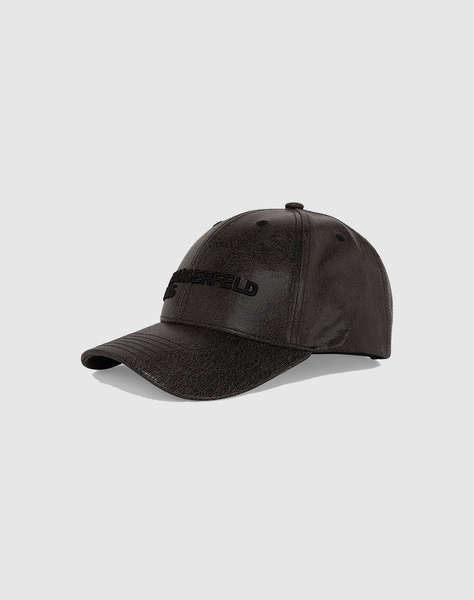 KARL LAGERFELD JEANS CRACKED AOP LOGO CAP