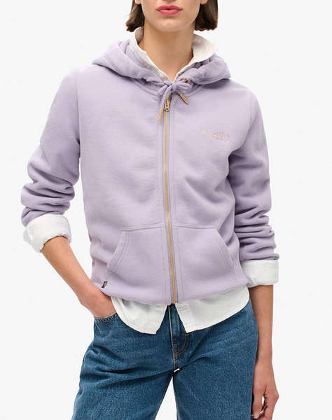 SUPERDRY D1 OVIN ESSENTIAL LOGO ZIP HOODIE HANORAC DE DAMA