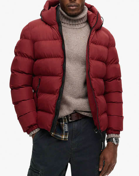 SUPERDRY D2 SDCD HOODED SPORTS PUFFER JACKET GEACA DE BARBATI