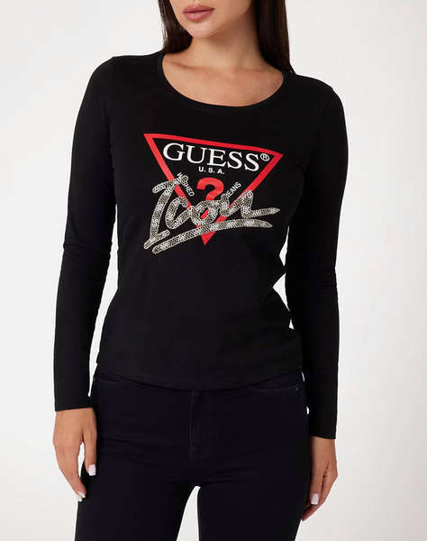 GUESS LS RN ICON TEE BLUZA DE DAMA