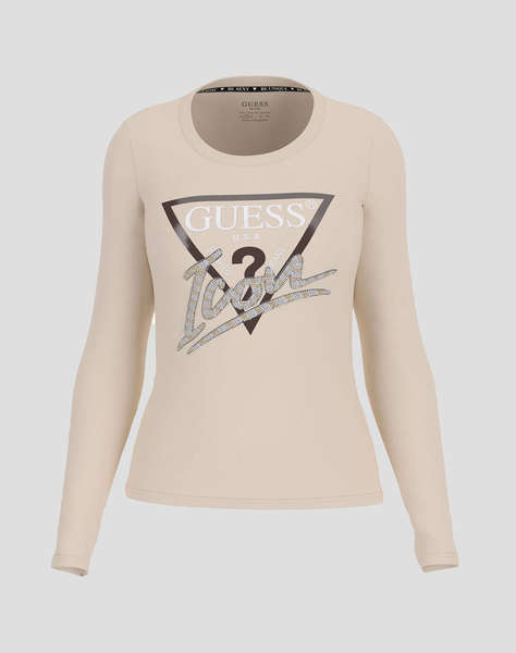 GUESS LS RN ICON TEE BLUZA DE DAMA