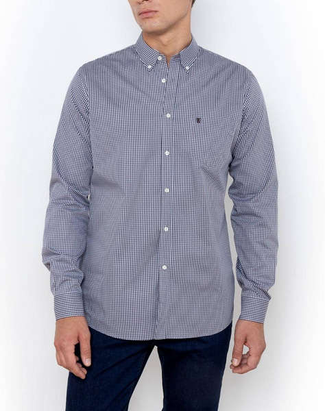 THE BOSTONIANS CAMASA CHESTER POPLINA REGULAR FIT MiniCheck POPLIN Button-down Regular FIT