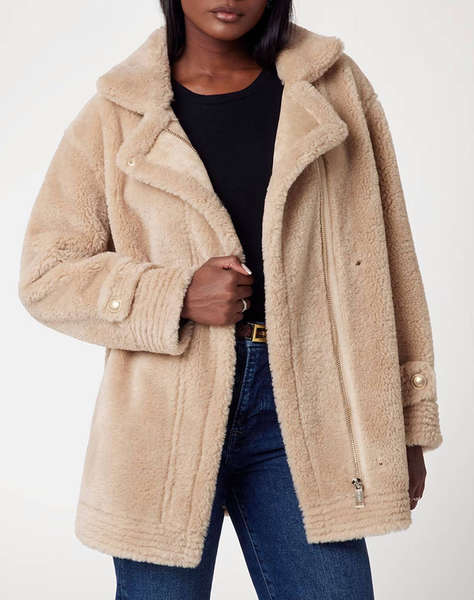 GUESS LS ELISABETTA SHEARLING COAT GEACA DE DAMA