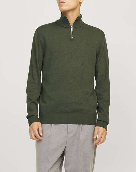 JACK&JONES JJEEMIL KNIT HALF ZIP NOOS