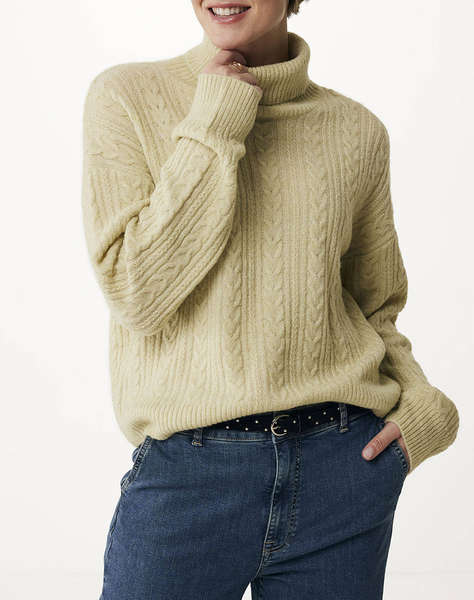 MEXX Cable knit pullover with roll neck