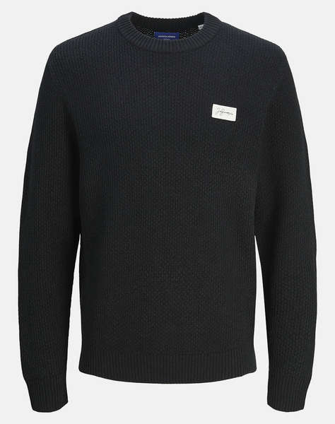 JACK&JONES JORPORTLAND BADGE KNIT CREW NECK