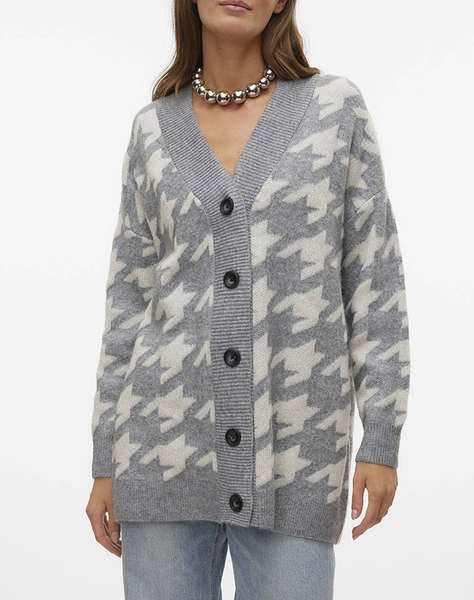 VERO MODA VMMIRA LS V-NECK LONG CARDIGAN GA BOO