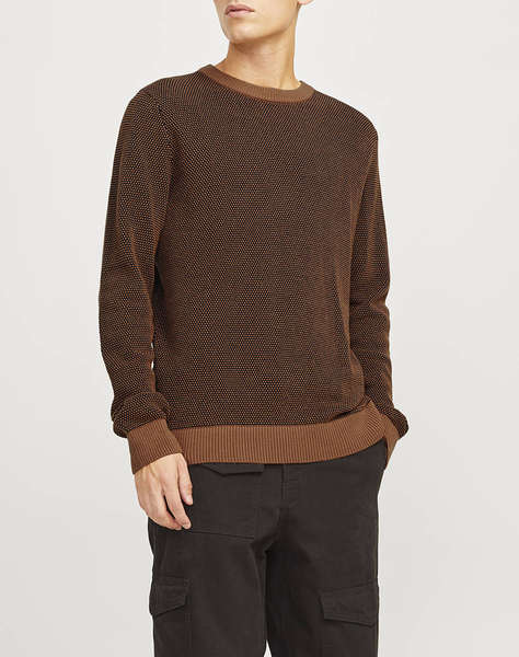 JACK&JONES JJEGLOBE KNIT CREW NECK NOOS