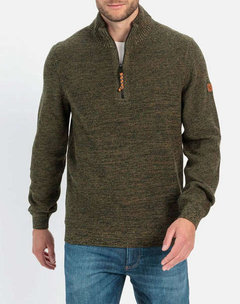 CAMEL Pullover tricotat troyer half zip