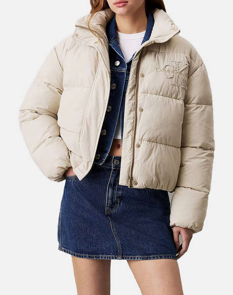 CALVIN KLEIN CHENILLE MONOLOGO PUFFER