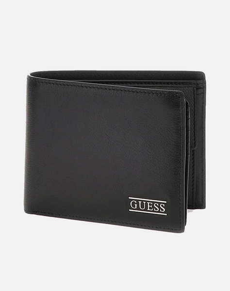 GUESS NEW BSTN R BFD W S FLP W C PCK PORTOFEL DE BARBATI (Dimensiuni: 12 x 9 cm)