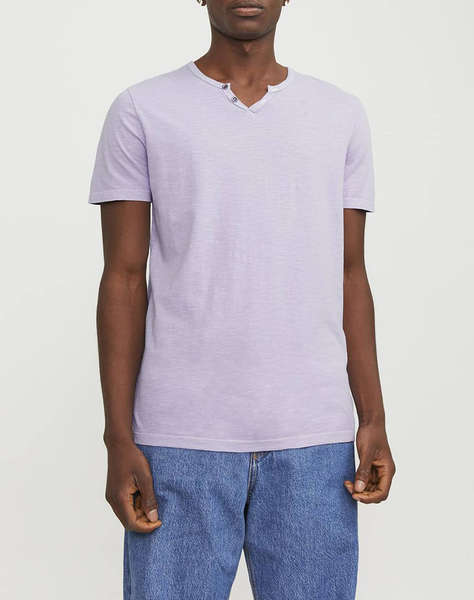 JACK&JONES JJESPLIT NECK TEE