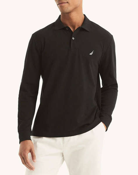 NAUTICA BLUZA POLO MM LS DECK POLO_SUSTAINABLE