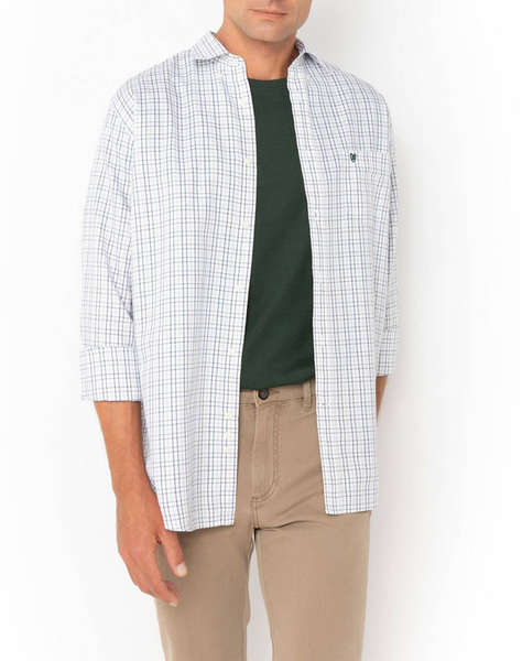 THE BOSTONIANS CAMASA MAVERICK TWILL REGULAR FIT MedCheck TWILL Button-down Regular FIT