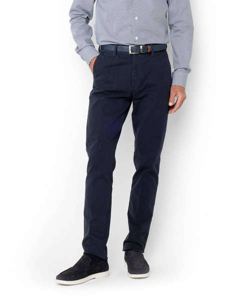 THE BOSTONIANS PANTALONI DOBBY MODERN FIT